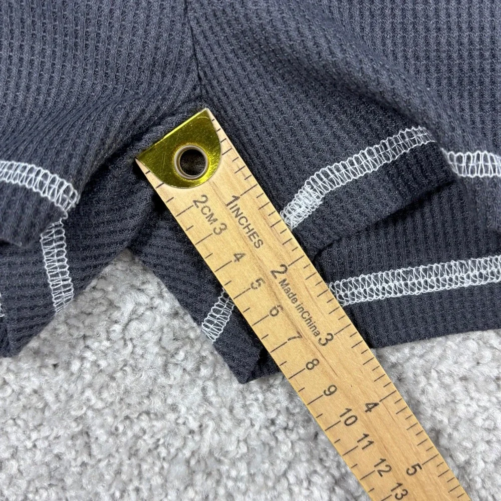 Justify Sleepwear Womens Small Charcoal Gray Waffle Knit Pajama Shorts  (READ)‎